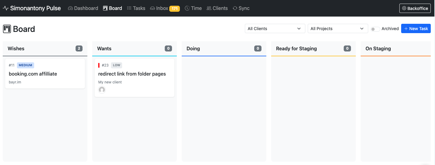 Pulse screenshot